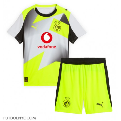 Camiseta Borussia Dortmund Visitante Equipación para niños 2025-26 manga corta (+ pantalones cortos)